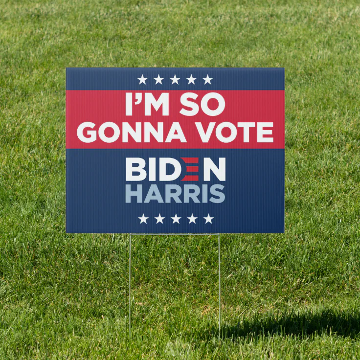 Outdoor Vote Democrat 2020 Election Head Cutout Joe Biden Yard Sign 
