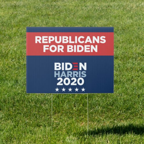 Biden Yard Sign _ REPUBLICANS FOR BIDEN