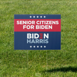 Biden Yard Sign - SENIOR CITIZENS FOR BIDEN