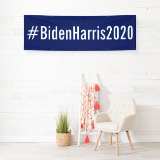 #BidenHarris2020 blue election Banner