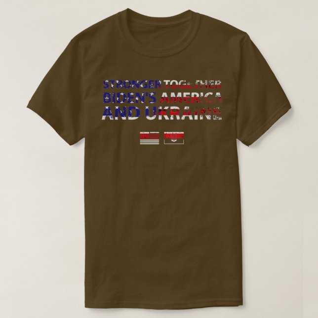 Bidens America Ukraine Biden T-Shirt (Design Front)