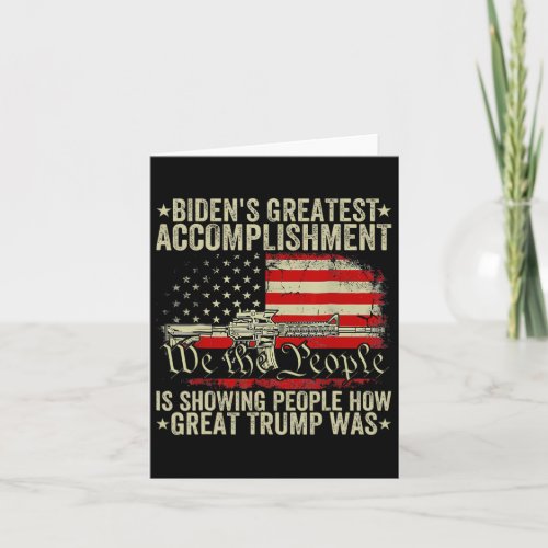 Bidens Greatest Accomplishment Is Showing Trump 2 Card