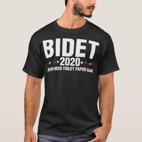 Bidet 2020 Never Need Toilet Paper Again Funny Gif T_Shirt