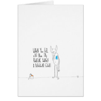 Bidule Painted Blue Cards