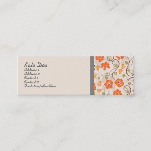 Customizable Elegant Businesscard Skinny Business Cards