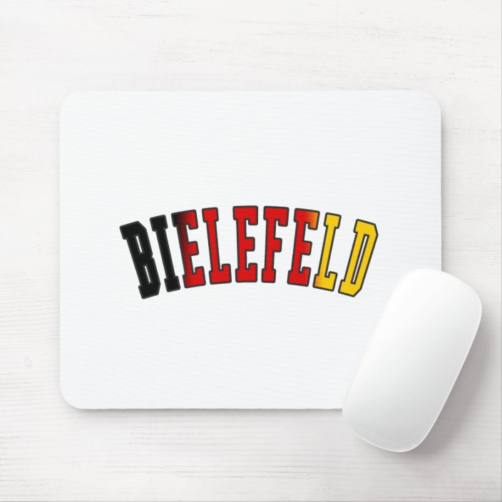 Bielefeld in Germany National Flag Colors Mousepad