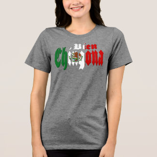Bien Chingona Mexican Flag Tri-Blend Shirt