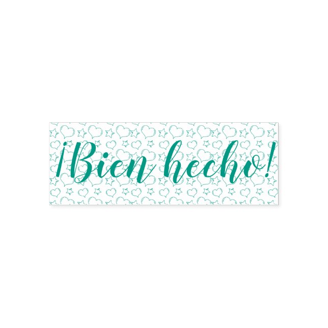 Bien Hecho good job in Spanish stamp for teacher (Design)