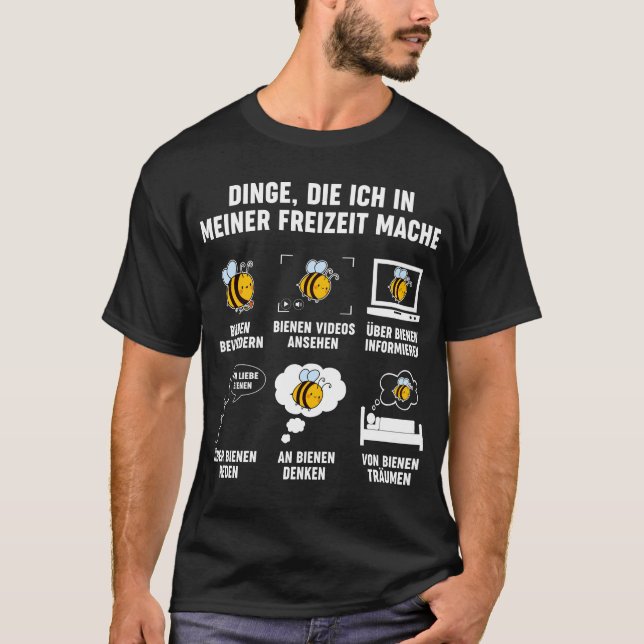 Bienen Fan Imker Honig Lustige Biene T-Shirt (Front)