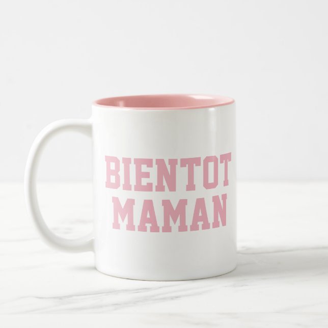 Bientot Maman Mug | Baby Shower Mug (Left)