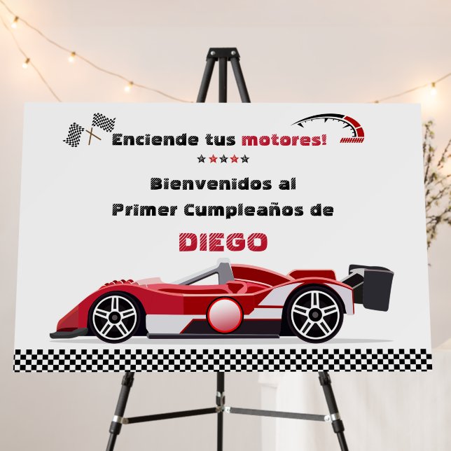 Bienvenida a la Primera Fiesta de Autos Foam Board (In Situ (Stand))