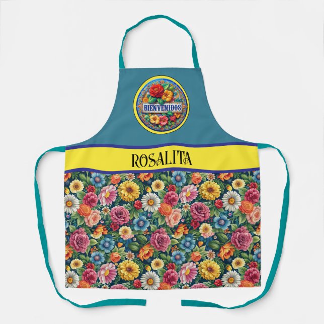 BIENVENIDO! All-Over Print Apron (Front)
