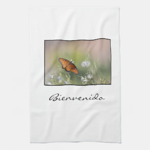 bienvenido (welcome) Queen butterfly Towel
