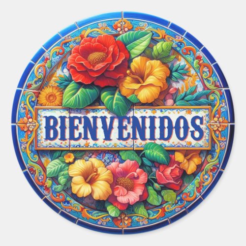 BIENVENIDOS _ So Pretty  Classic Round Sticker