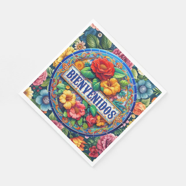 BIENVENIDOS - So Pretty!  Napkins (Corner)