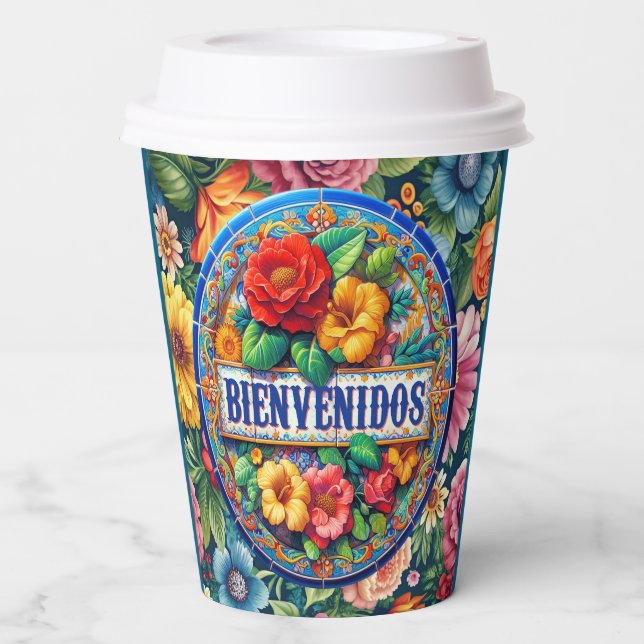 BIENVENIDOS - So Pretty!  Paper Cups (Front)