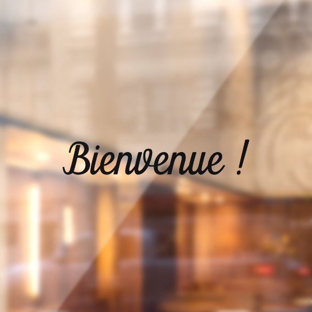 Bienvenue sticker autocollant adhésif de vitrines (Sheet 2)