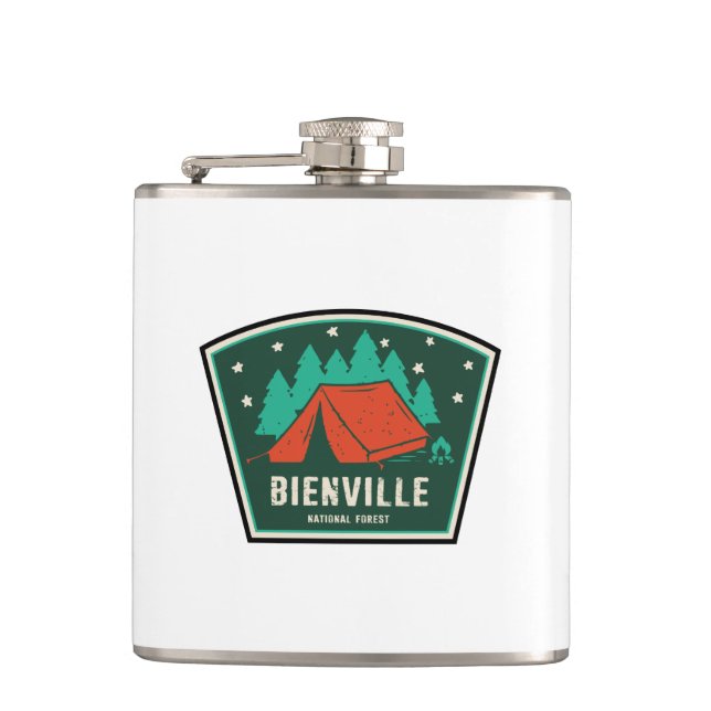 Bienville National Forest Camping Flask (Front)