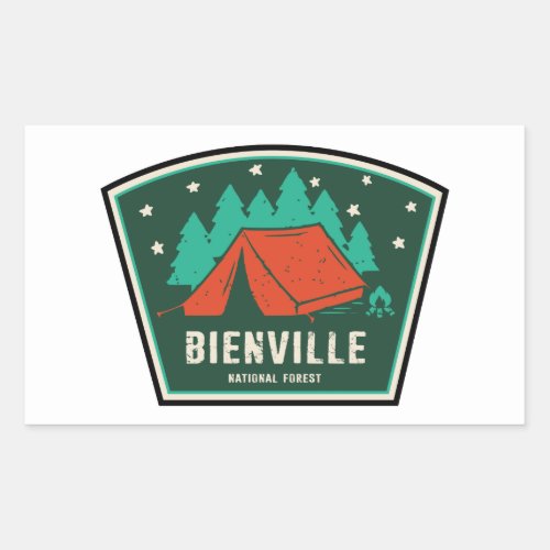 Bienville National Forest Camping Rectangular Sticker