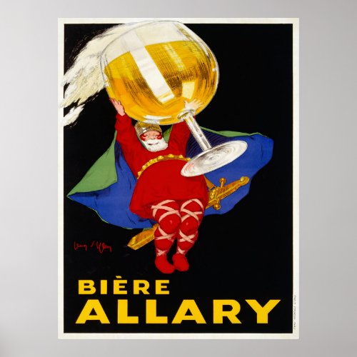 Biere Allary by Jean Dylen _ Vintage Beer Advert Poster