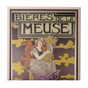Biere de la Meuse by Marc Auguste Bastard Ceramic Tile