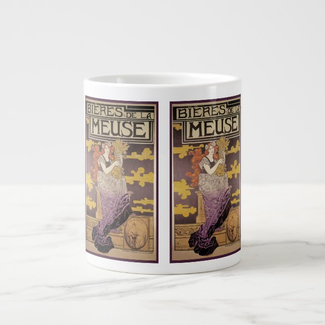 Biere de la Meuse by Marc Auguste Bastard Giant Coffee Mug (Front)