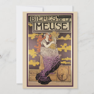 Biere de la Meuse by Marc Auguste Bastard Invitation