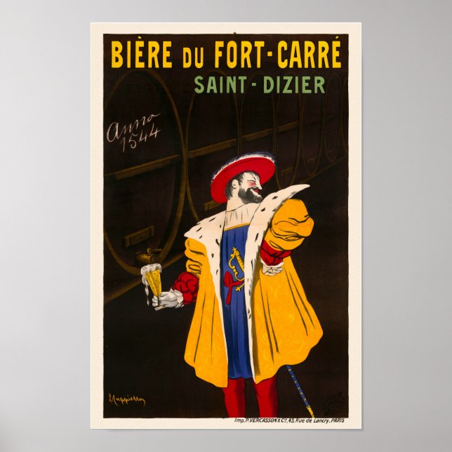 Bière du Fort-Carré Vintage Poster 1907 (Front)