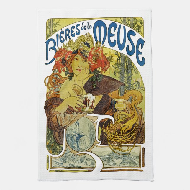 Bieres de la Meuse Kitchen Towel (Vertical)