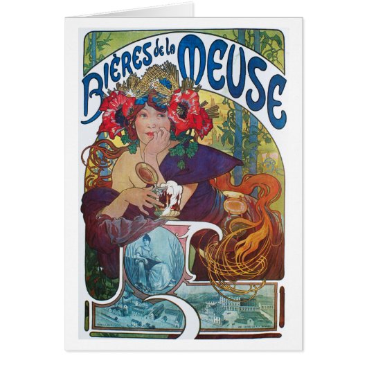 Bieres de la Meuse, Mucha Cards (Front)