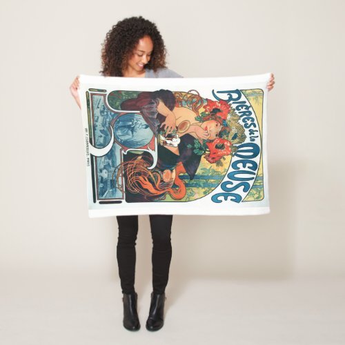 Bieres de la Meuse Mucha Fleece Blanket