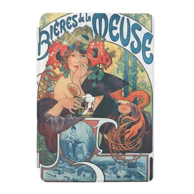 Bieres de la Meuse, Mucha iPad Mini Cover (Front)