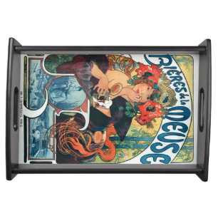 Bieres de la Meuse, Mucha Serving Tray
