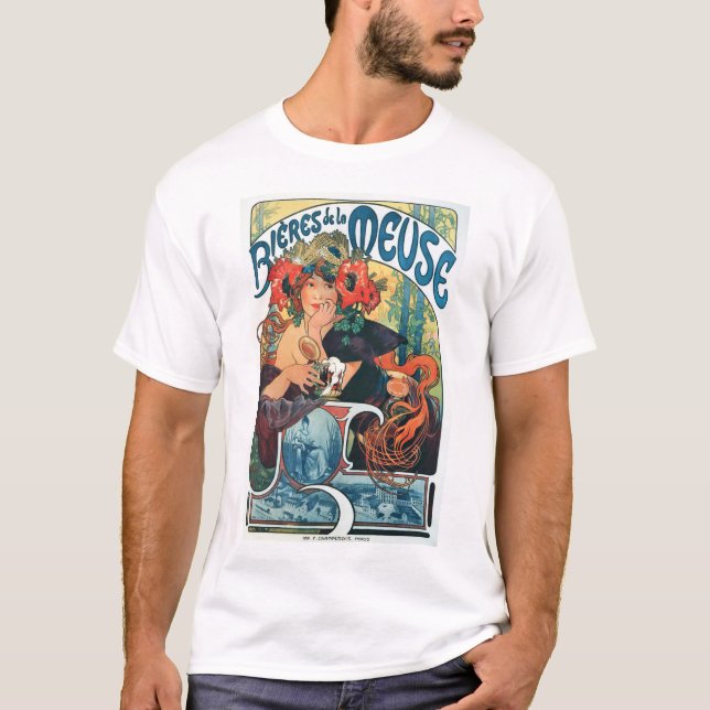 Bieres de la Meuse, Mucha T-Shirt (Front)