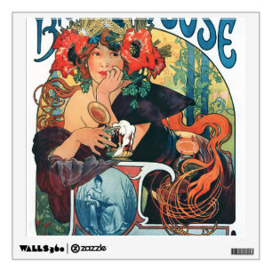Bieres de la Meuse, Mucha Wall Decal