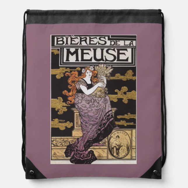 Bieres de la Meuse Promotional Poster Drawstring Bag (Front)