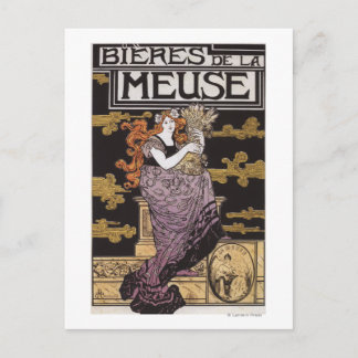Bieres de la Meuse Promotional Poster Postcard