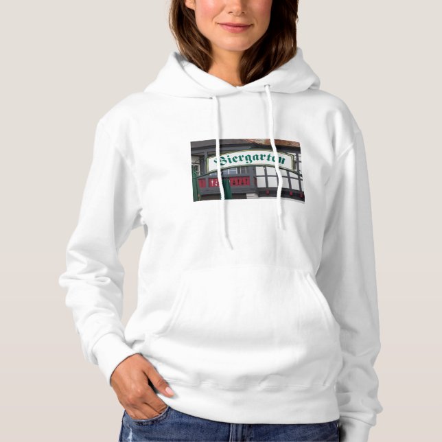 Biergarten sign, Germany Hoodie (Front)