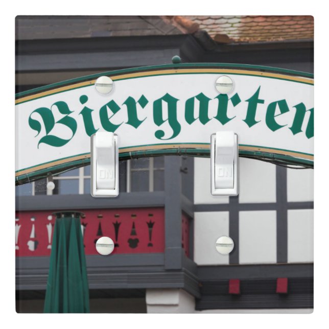 Biergarten sign, Germany Light Switch Cover (In Situ)
