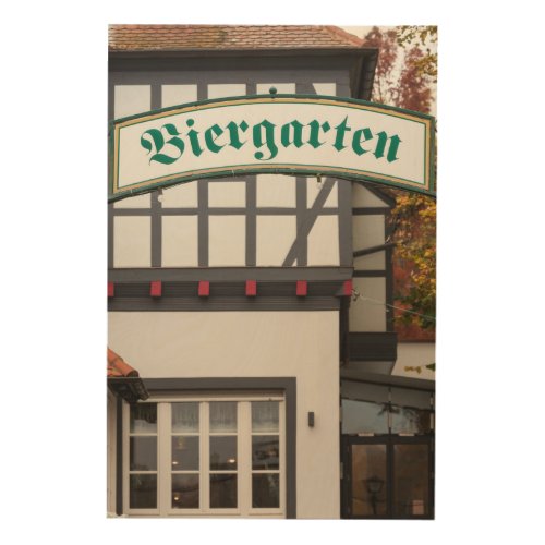 Biergarten Sign Germany Wood Wall Decor