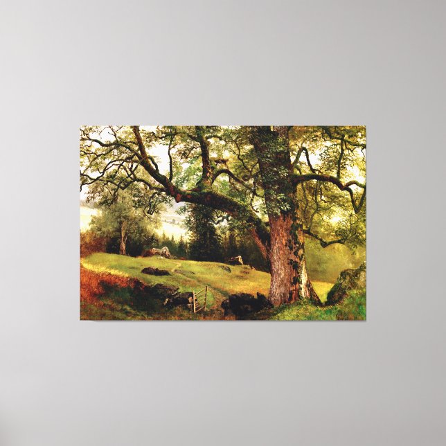 Bierstadt - A Trail through the Trees, Canvas Print (Front)