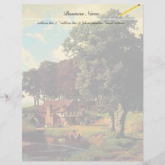 Bierstadt Albert, A Rustic Mill (Front)
