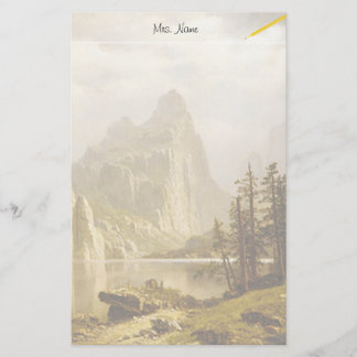 Bierstadt Albert Merced River Yosemite Valley Stationery