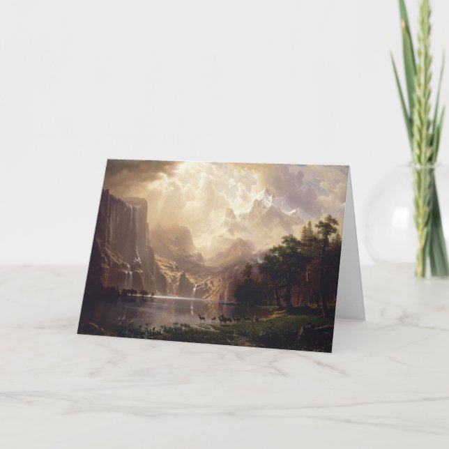 Bierstadt Among the Sierra Nevada Mountains Card (Front)