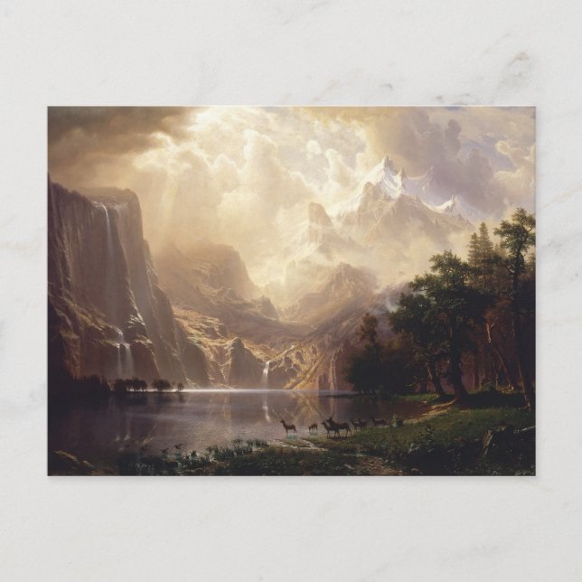 Bierstadt Among the Sierra Nevada Mountains Postcard (Front)