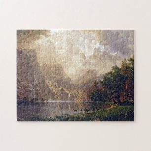 Bierstadt Among the Sierra Nevada Painting Jigsaw Puzzle