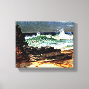 Bierstadt - Beach at Nassau Canvas Print