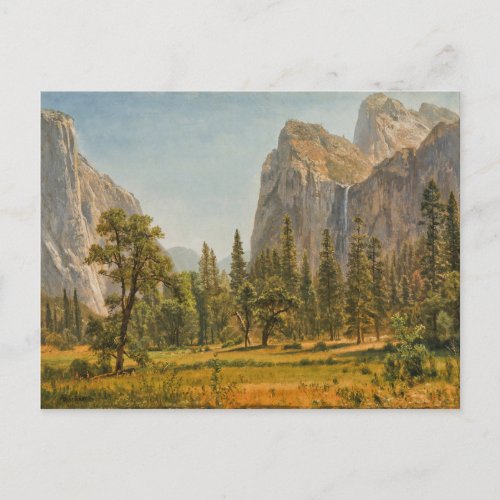 Bierstadt Bridal Veil Falls Yosemite Valley Postcard