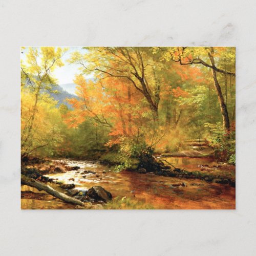 Bierstadt _ Brook in Woods Postcard