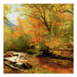 Bierstadt - Brook in Woods Poster